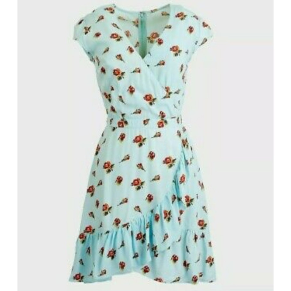 J. Crew Faux Wrap Dress Floral